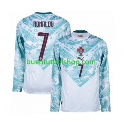 Camiseta de Fútbol Portugal Cristiano Ronaldo 7 World Cup 2026 Segunda Equipación Manga Larga Hombre