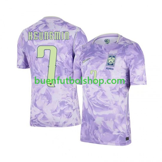 Camiseta de Fútbol Corea Del Sur Son Heung-min 7 World Cup 2026 Segunda Equipación Manga Corta Hombre