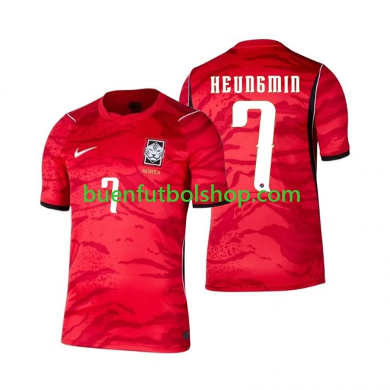 Camiseta de Fútbol Corea Del Sur Son Heung-min 7 World Cup 2026 Primera Equipación Manga Corta Hombre