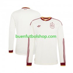 Camiseta de Fútbol España World Cup 2026 Segunda Equipación Manga Larga Hombre
