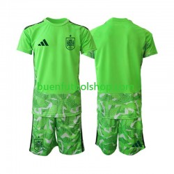 Camiseta de Fútbol España Portero 6th Green color World Cup 2026 Manga Corta Niño