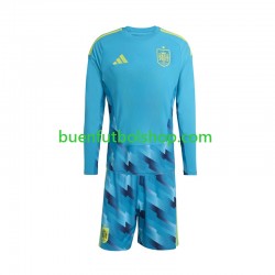 Camiseta de Fútbol España Portero World Cup 2026 Primera Equipación Manga Larga Niño