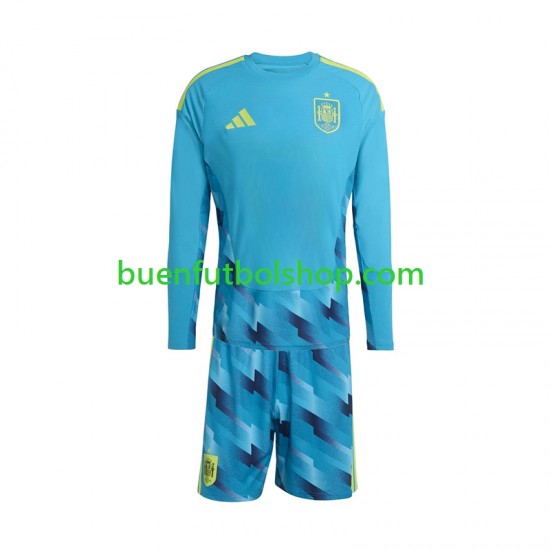 Camiseta de Fútbol España Portero World Cup 2026 Primera Equipación Manga Larga Niño