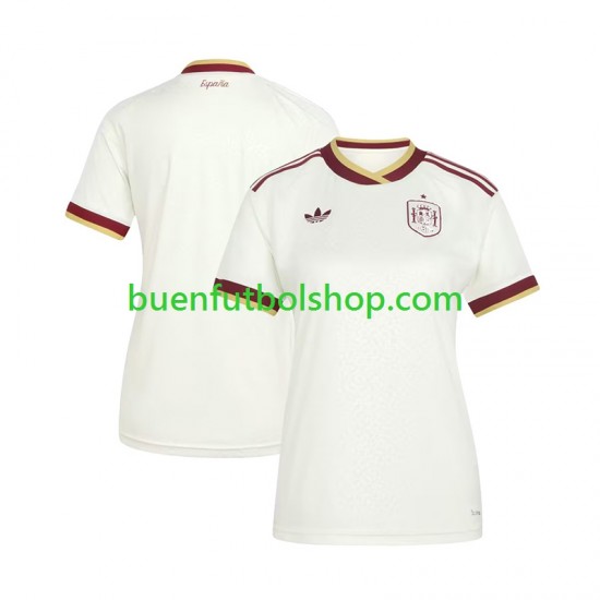 Camiseta de Fútbol España World Cup 2026 Segunda Equipación Manga Corta para Mujer