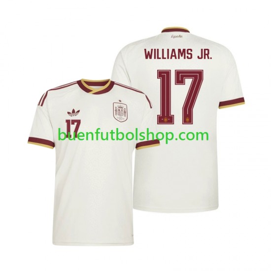Camiseta de Fútbol España Nico Williams 17 World Cup 2026 Segunda Equipación Manga Corta Hombre