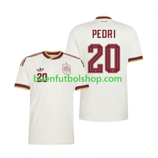 Camiseta de Fútbol España Pedri 20 World Cup 2026 Segunda Equipación Manga Corta Hombre