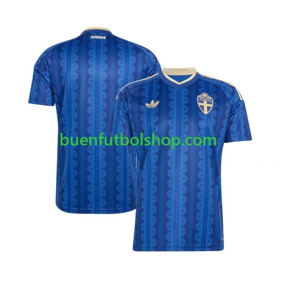 Camiseta de Fútbol Suecia World Cup 2026 Segunda Equipación Manga Corta Hombre