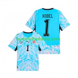 Camiseta de Fútbol Suiza Portero Gregor Kobel 1 World Cup 2026 Primera Equipación Manga Corta Hombre