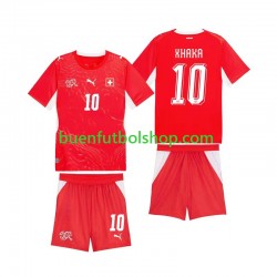 Camiseta de Fútbol Suiza Granit Xhaka 10 World Cup 2026 Primera Equipación Manga Corta Niño Camiseta de Fútbol Suiza Granit Xhaka 10 World Cup 2026 Primera Equipación Manga Corta Niño