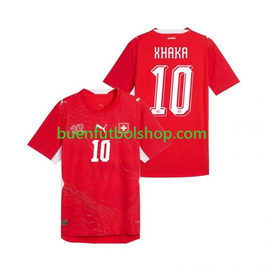 Camiseta de Fútbol Suiza Granit Xhaka 10 World Cup 2026 Primera Equipación Manga Corta Hombre