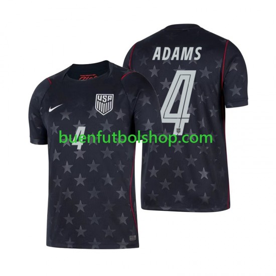 Camiseta de Fútbol Estados Unidos Tyler Adams 4 World Cup 2026 Segunda Equipación Manga Corta Hombre