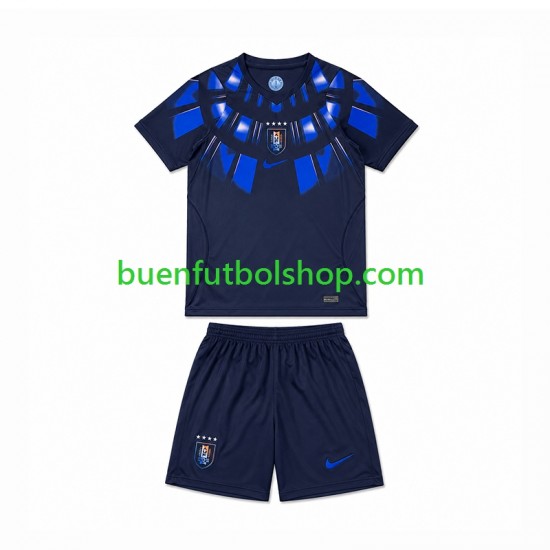 Camiseta de Fútbol Uruguay World Cup 2026 Segunda Equipación Manga Corta Niño