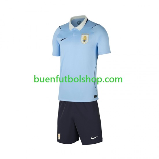 Camiseta de Fútbol Uruguay World Cup 2026 Primera Equipación Manga Corta Niño