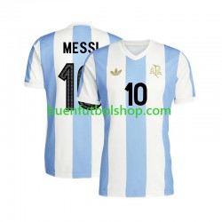Camiseta de Fútbol Argentina Lionel Messi 10 50 Anniversary Primera Equipación Manga Corta Hombre