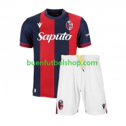 Camiseta de Fútbol Bologna 2024-2025 Primera Equipación Manga Corta Niño