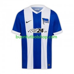 Camiseta de Fútbol Hertha BSC 2024-2025 Primera Equipación Manga Corta Hombre