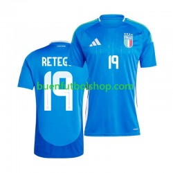 Camiseta de Fútbol Italia Mateo Retegui 19 2024 Primera Equipación Manga Corta Hombre