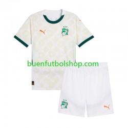 Camiseta de Fútbol Costa De Marfil 2025 Segunda Equipación Manga Corta Niño