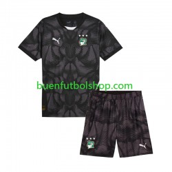 Camiseta de Fútbol Costa De Marfil Portero 2025 Primera Equipación Manga Corta Niño Camiseta de Fútbol Costa De Marfil Portero 2025 Primera Equipación Manga Corta Niño