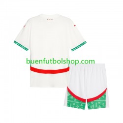 Camiseta de Fútbol Marruecos 2024 Segunda Equipación Manga Corta Niño