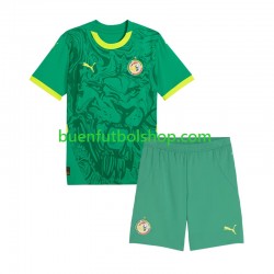 Camiseta de Fútbol Senegal 2025 Segunda Equipación Manga Corta Niño