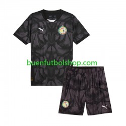 Camiseta de Fútbol Senegal Portero 2025 Segunda Equipación Manga Corta Niño Camiseta de Fútbol Senegal Portero 2025 Segunda Equipación Manga Corta Niño