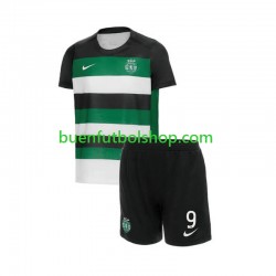 Camiseta de Fútbol Sporting CP Gyokeres 9 2024-2025 Primera Equipación Manga Corta Niño