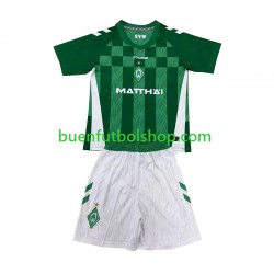 Camiseta de Fútbol Werder Bremen 2024-2025 Primera Equipación Manga Corta Niño