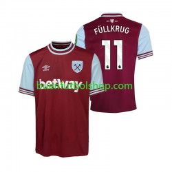Camiseta de Fútbol West Ham United FULLKRUG 11 2024-2025 Primera Equipación Manga Corta Hombre