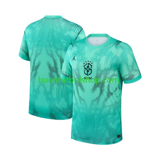Camiseta de Fútbol Brasil Portero World Cup 2026 Tercera Equipación Manga Corta Hombre