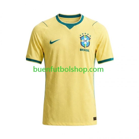 Camiseta de Fútbol Brasil World Cup 2026 Primera Equipación Manga Corta Hombre