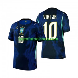 Camiseta de Fútbol Brasil Vinicius Junior 10 World Cup 2026 Segunda Equipación Manga Corta Hombre