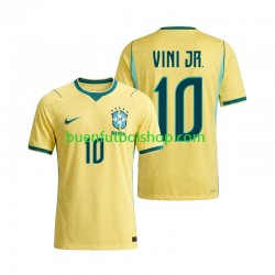 Camiseta de Fútbol Brasil Vinicius Junior 10 World Cup 2026 Primera Equipación Manga Corta Hombre