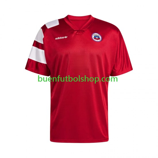 Camiseta de Fútbol Chile 1994 Primera Equipación Manga Corta Hombre