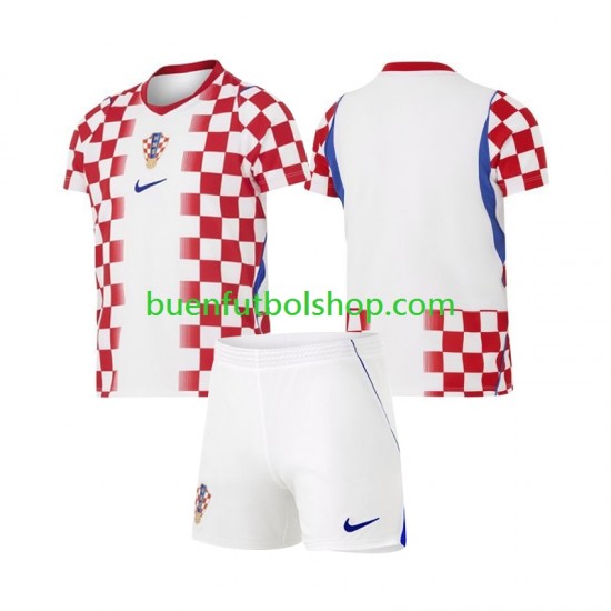 Camiseta de Fútbol Croacia World Cup 2026 Primera Equipación Manga Corta Niño