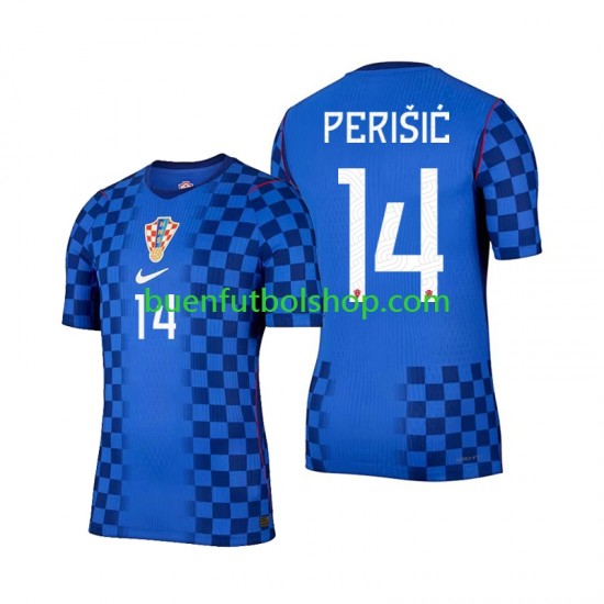 Camiseta de Fútbol Croacia Ivan Perisic 14 World Cup 2026 Segunda Equipación Manga Corta Hombre