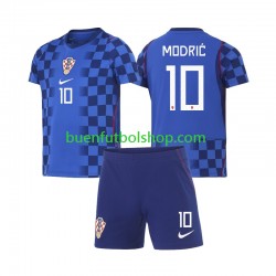 Camiseta de Fútbol Croacia Luka Modric 10 World Cup 2026 Segunda Equipación Manga Corta Niño