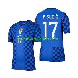 Camiseta de Fútbol Croacia Petar Sucic 17 World Cup 2026 Segunda Equipación Manga Corta Hombre