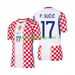 Camiseta de Fútbol Croacia Petar Sucic 17 World Cup 2026 Primera Equipación Manga Corta Hombre