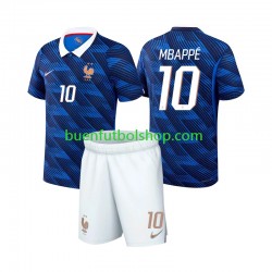 Camiseta de Fútbol Francia Kylian Mbappe 10 World Cup 2026 Primera Equipación Manga Corta Niño