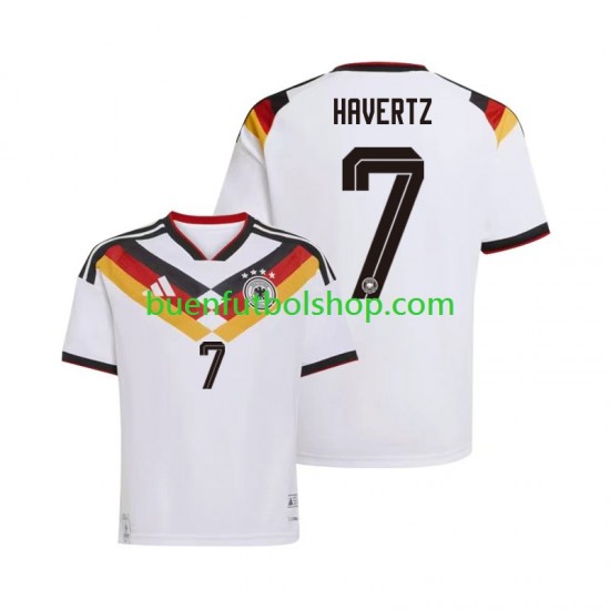 Camiseta de Fútbol Alemania Kai Havertz 7 World Cup 2026 Primera Equipación Manga Corta Hombre