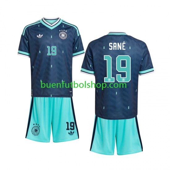 Camiseta de Fútbol Alemania Leroy Sane 19 World Cup 2026 Segunda Equipación Manga Corta Niño
