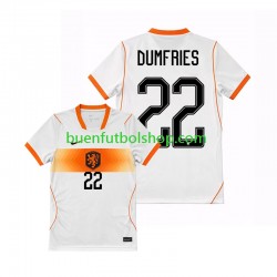 Camiseta de Fútbol Países Bajos Denzel Dumfries 22 World Cup 2026 Segunda Equipación Manga Corta Hombre
