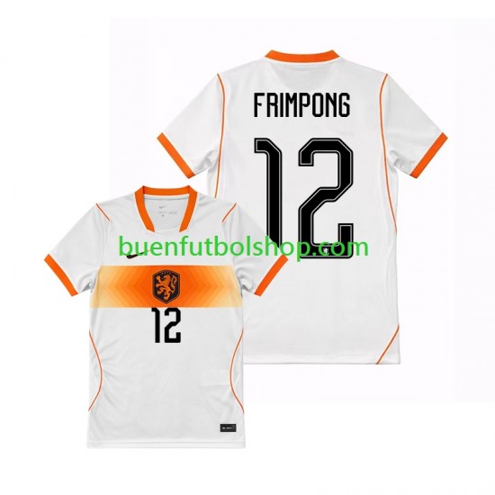 Camiseta de Fútbol Países Bajos Jeremie Frimpong 12 World Cup 2026 Segunda Equipación Manga Corta Hombre