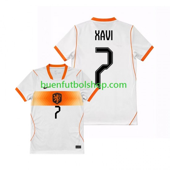 Camiseta de Fútbol Países Bajos Xavi Simons 7 World Cup 2026 Segunda Equipación Manga Corta Hombre