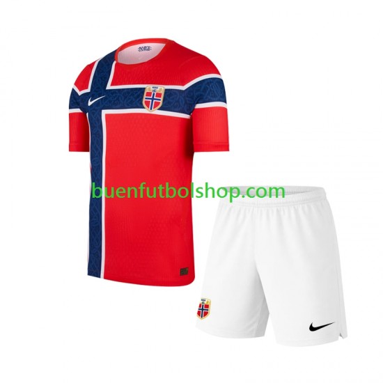 Camiseta de Fútbol Noruega World Cup 2026 Primera Equipación Manga Corta Niño