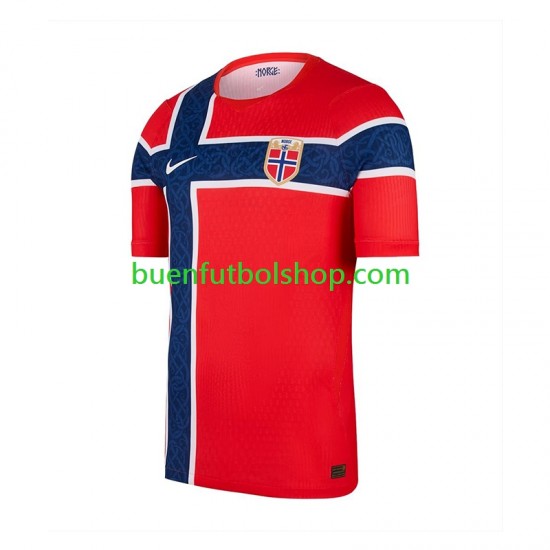 Camiseta de Fútbol Noruega World Cup 2026 Primera Equipación Manga Corta Hombre