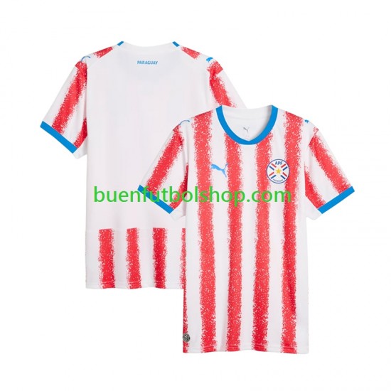 Camiseta de Fútbol Paraguay World Cup 2026 Primera Equipación Manga Corta Hombre