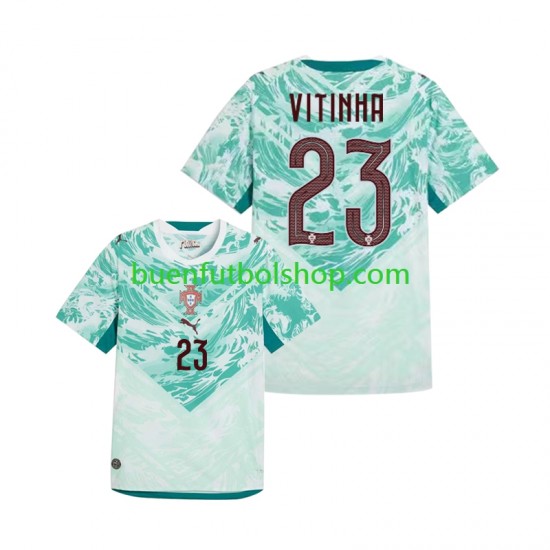 Camiseta de Fútbol Portugal Vitinha 23 World Cup 2026 Segunda Equipación Manga Corta Hombre