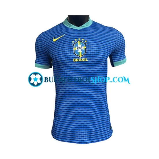 Camiseta de Fútbol Brasil 2023-2024 Segunda Equipación Manga Corta Hombre